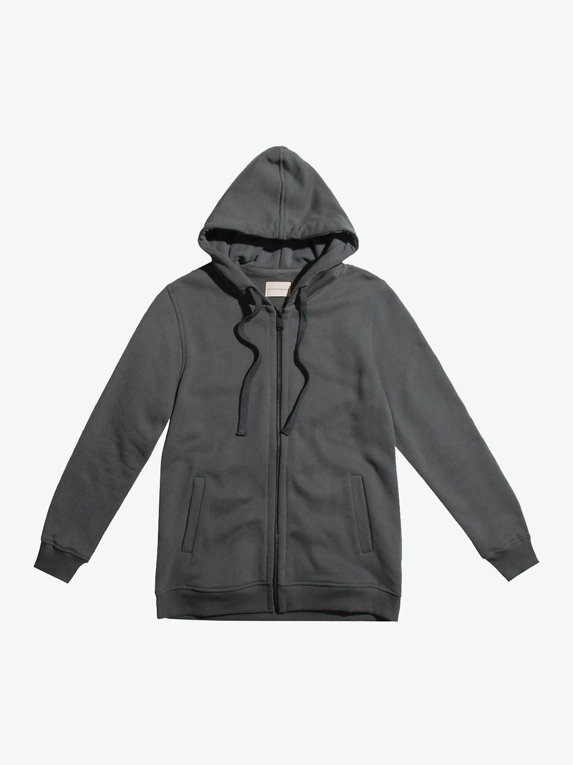 Organic Cotton Zip Up Hoodie Khaki | A